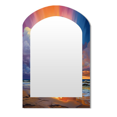 Miroir mural, miroir décoratif asymétrique Coastal