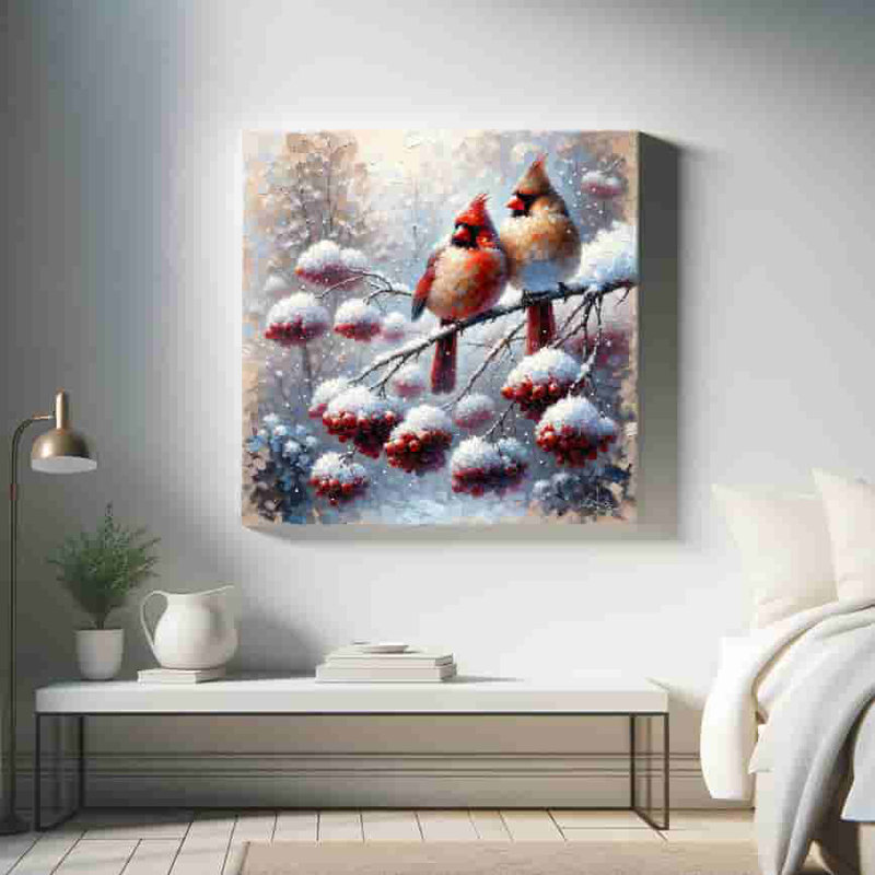 Sur toile, H 40 po x l 40 po x P 1,5 po