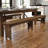 Aleksandra 8' x 12" Commercial Grade Rustic Solid Pine 3 Leg Folding Bench by Flash Furniture-1424921560