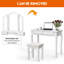 Ensemble coiffeuse avec tabouret et miroir Doursounian-2097351711