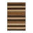 Washable Sandstone Brown Striped Area Rug-987928207