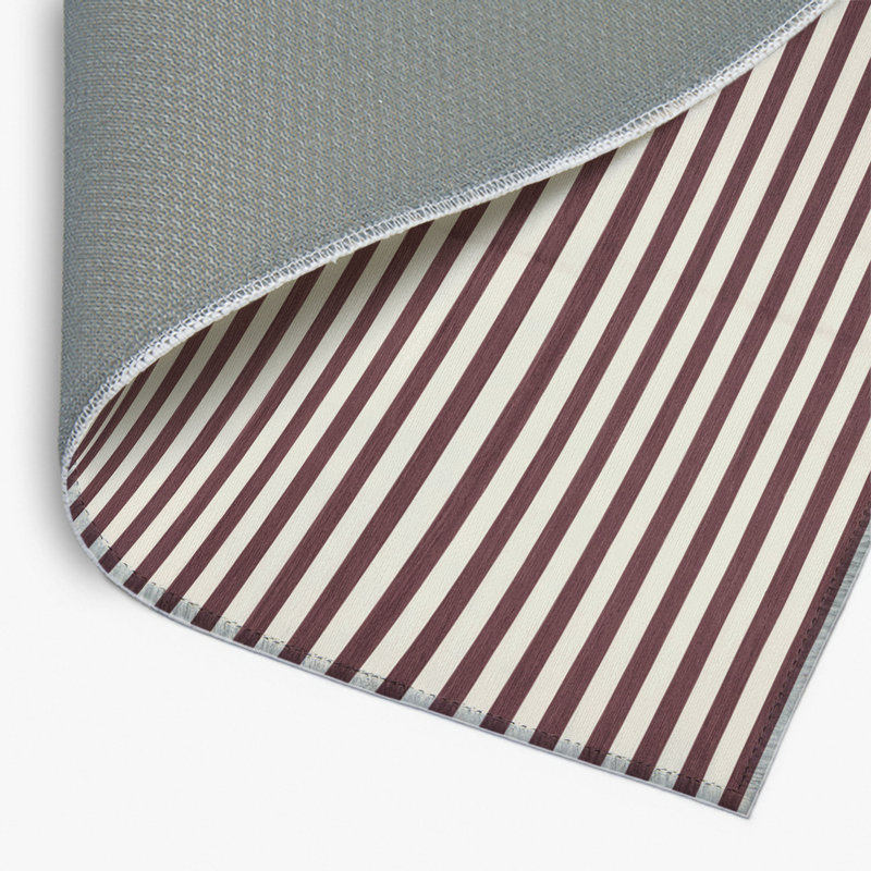 Tapis intérieur / extérieur beige HorizontalStripes, Rectangulaire 2 pi x 3 pi