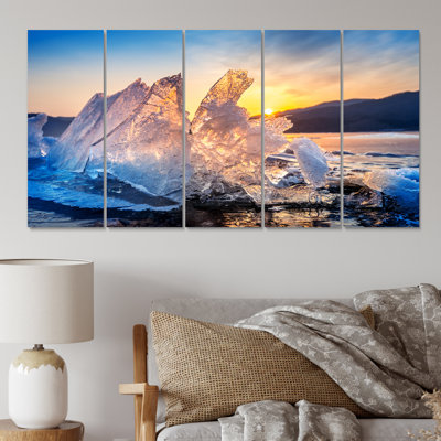 Icy Alaskan Wilderness I - Landscapes Canvas Print - 5 Equal Panels
