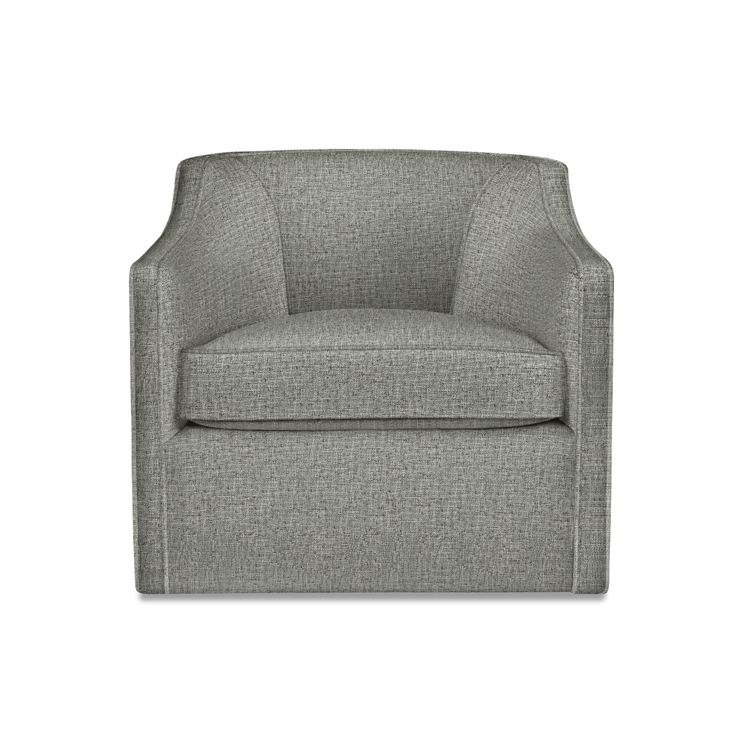 Marietta Upholstered Swivel Armchair Reviews Birch Lane