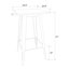 Solid Wood Top Dining Table-171185387