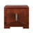 Orion Mid-Century Modern Wood Nightstand With Diamond-Pattern Drawers And Silver Accents-116484474-130178408