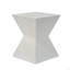 Table d'appoint d'extérieur en béton 14,75 po avec design prismatique Prismatic Symmetry