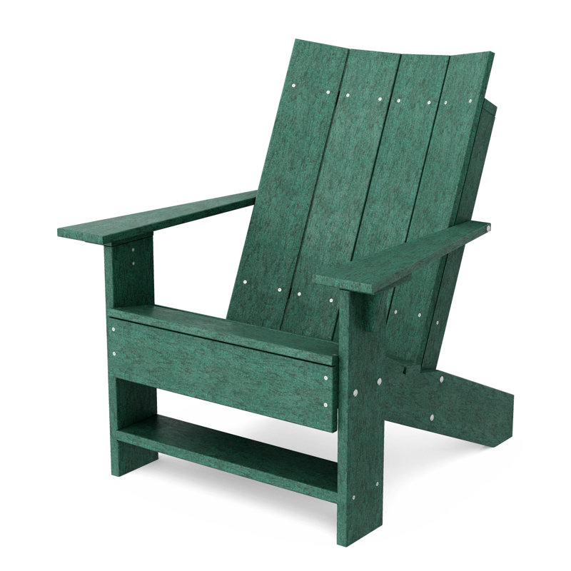 Contemporary Adirondack Chair, Turf Green