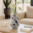 Decorative Glass Flower Vase with Fog Shadow Details - Tall Table Vase for Dining Table or Living Room and Home Decor - 11",  White-1764868933