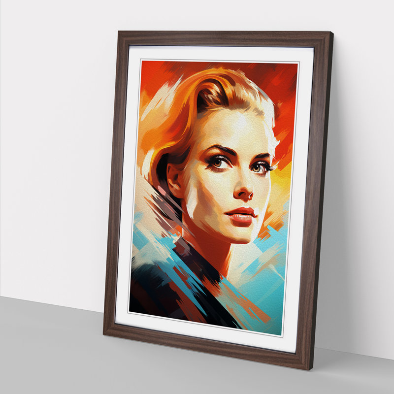 Grace Kelly Futurism - Framed Print