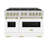 ZLINE Autograph Edition 48 in. 6.7 cu. ft. Classic Double Oven Dual Fuel Range with 8 Burner Gas Cooktop-110192686-124890593