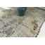 Tapis décoratif moderne délavé crème