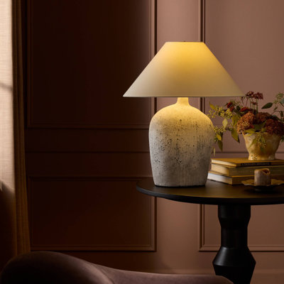Cobb Table Lamp-Antique White Ceramic