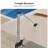 Shalonte 132'' Cantilever Umbrella with Crank Lift Counter Weights with Base in Ground-648751394