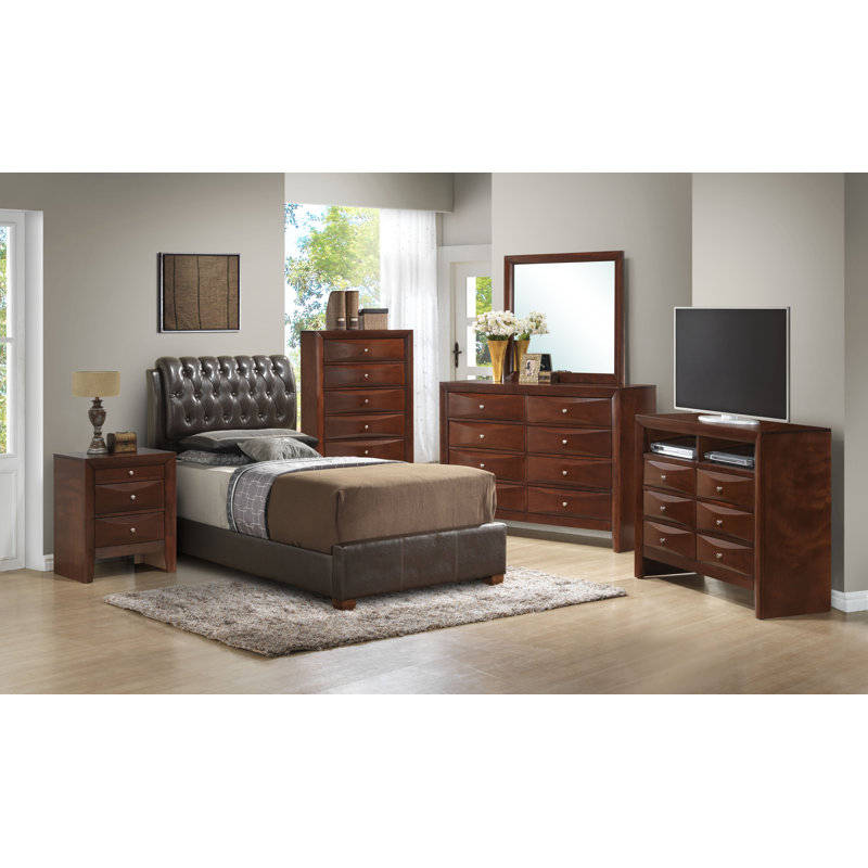 Ensemble de chambre à coucher rembourrée standard
