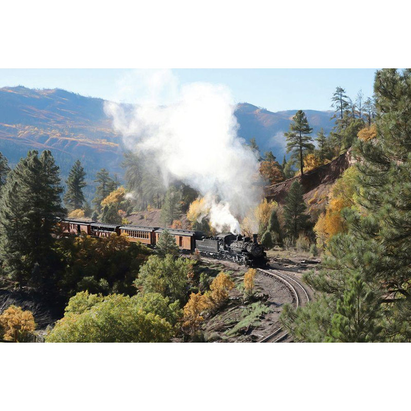 «Red Barrel Studio® Deiter, Lori Gallery», art sur toile tendu: Durango Silverton Train IV