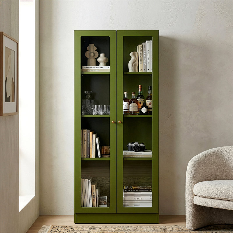 Armoire de rangement à 3 tablettes Harville, Vert foncé
