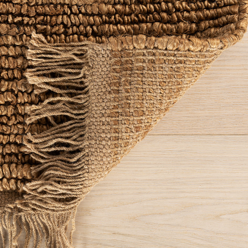 Varnu Textured Handmade Jute Rug, Rectangle 5' x 8'