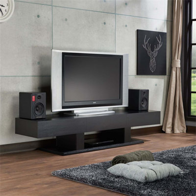 Bristyl 70 Inch Black TV Stand,Media Consle,TV Table -  Latitude Run®, 9B441A9634394AE7A163EE46B5A939BD