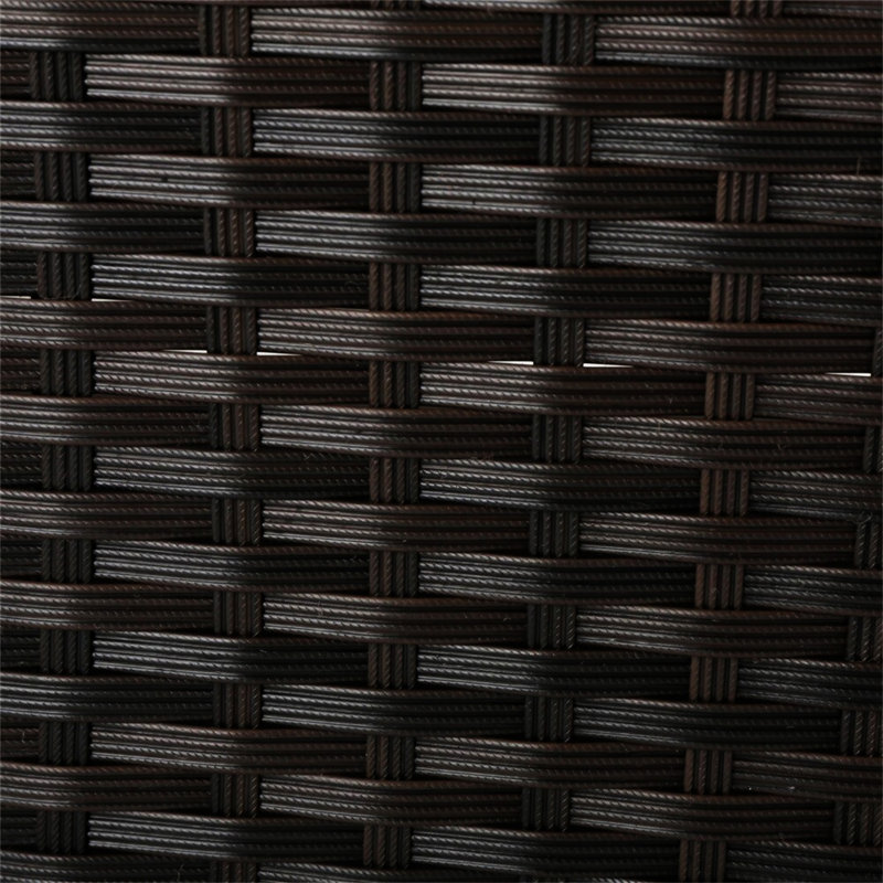Ensemble modulaire d'extérieur 8 pièces Santa Cruz, Marron foncé