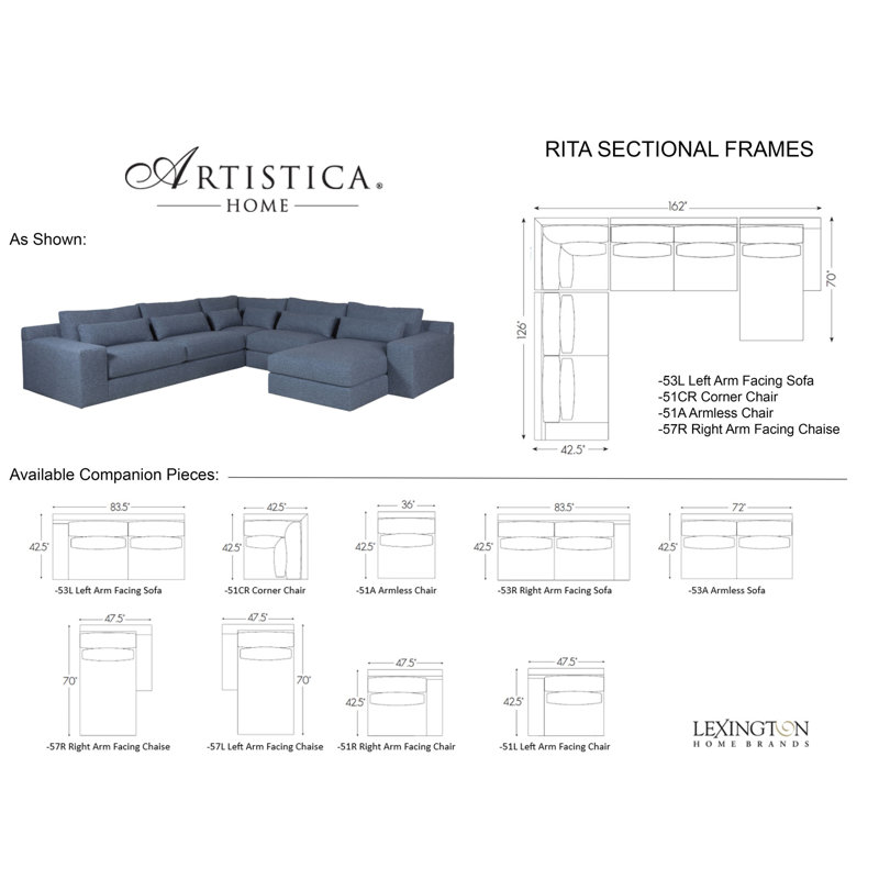 Artistica Upholstery Sectional