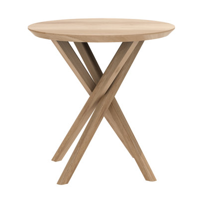 Mikado Oak Pedestal End Table