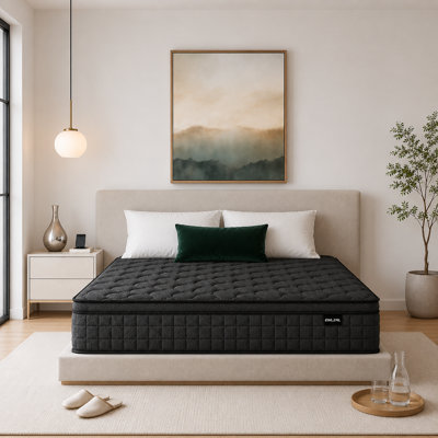 Matelas hybride mi-ferme 10 po, mousse à mémoire de forme et ressorts ensachés, CertiPUR-US