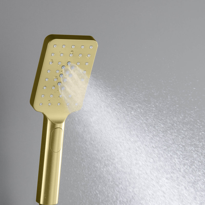 Full/Standard Handheld Shower Head 1.75 GPM GPM, Brushed Gold
