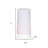 Set of Two White Flameless Pillar Candle