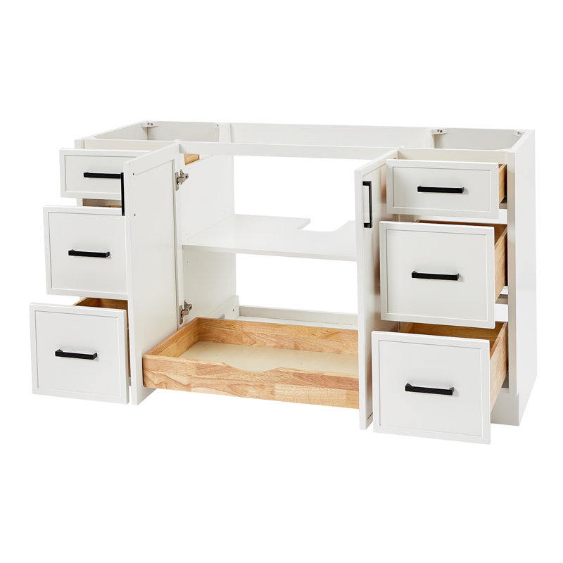 ARIEL Kelly 60 Single Bathroom Vanity Base Only, White