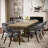 LUMERA Collection Set of 2 Mid-Century Modern Dining Chairs, Upholstered Faux Leather, Solid Wood Frame, Comfortable Kitchen & Dining Room Seating Gray-100888062