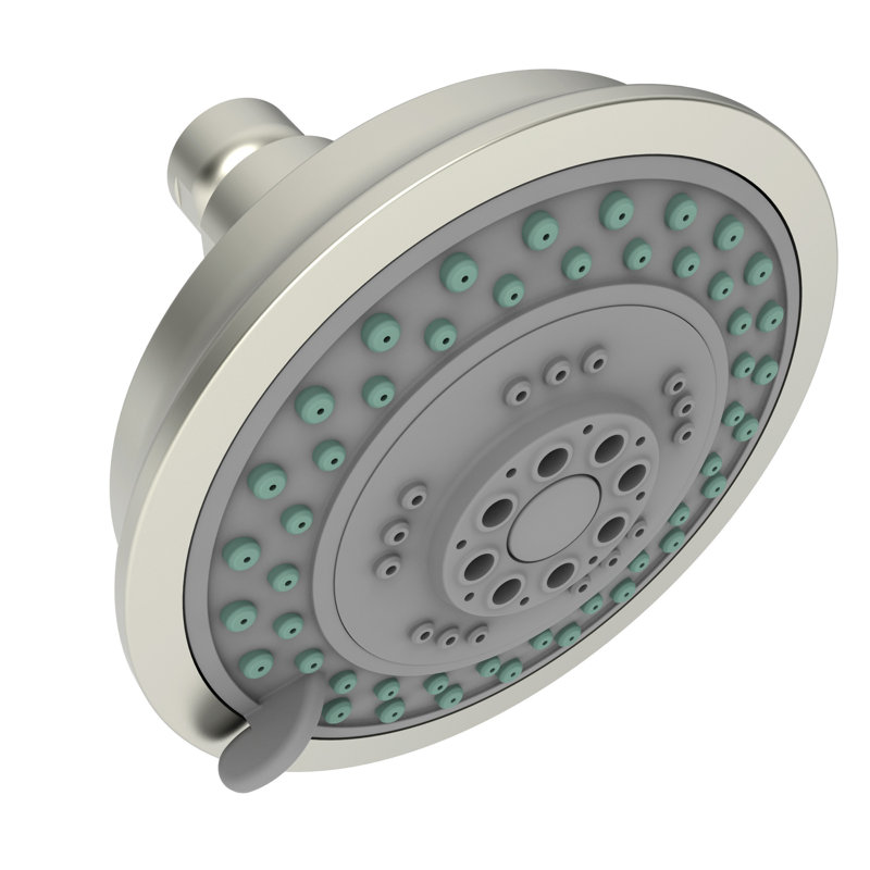 Multi Function Fixed Shower Head, Satin Nickel