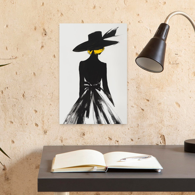 Elegant Woman Silhouette by Andreas Magnusson - Wrapped Canvas Print, 45.72 cm H x 30.48 cm W