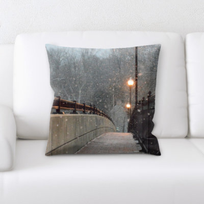 Microsuede Reversible Throw Pillow
