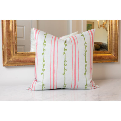 Sister Stripe Square Pillow Cover & Insert