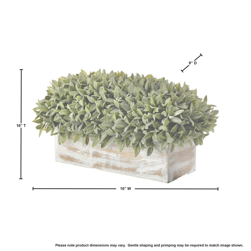 Feuillage de sauge artificiel en pot 16 po de long