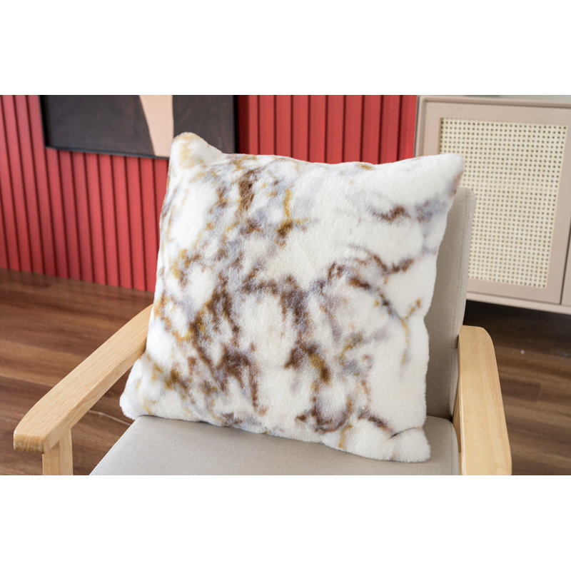 Luxury Abstract Reversible Throw Pillow