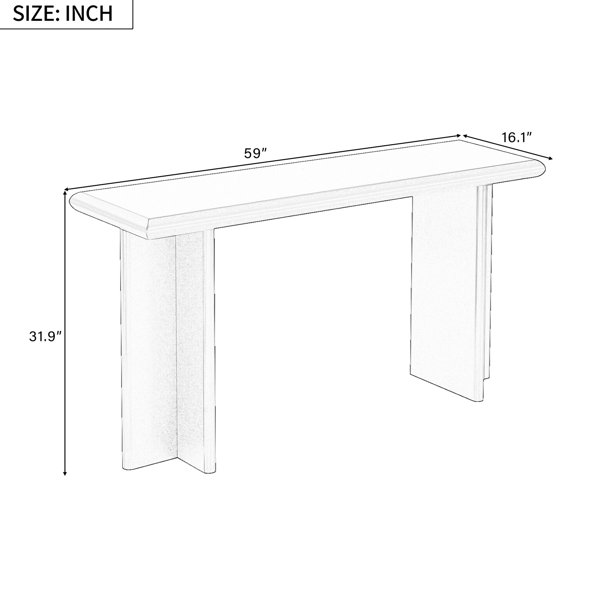 Ivy Bronx Modern Entryway Table With L-Shaped Legs. For Corridor ...