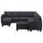 Januelle Chenille Large Multi - Seater Living Room Storage Sofa-493144228