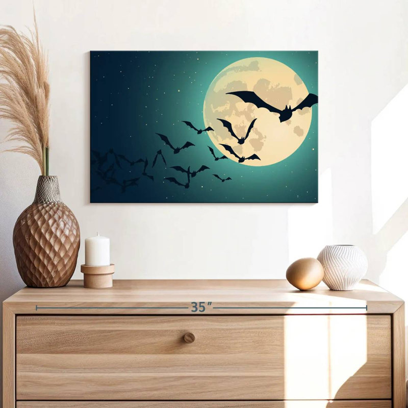 Les chauves-souris de la nuit, H 16 po x l 24 po