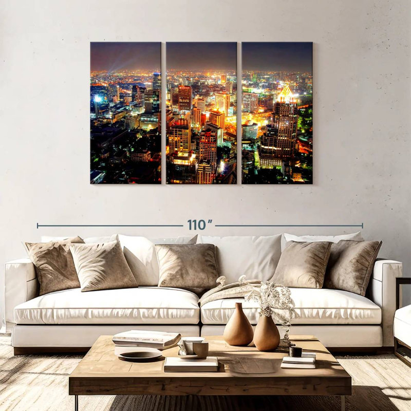 Sireci Bangkok Nighttime, 48" H x 74" W