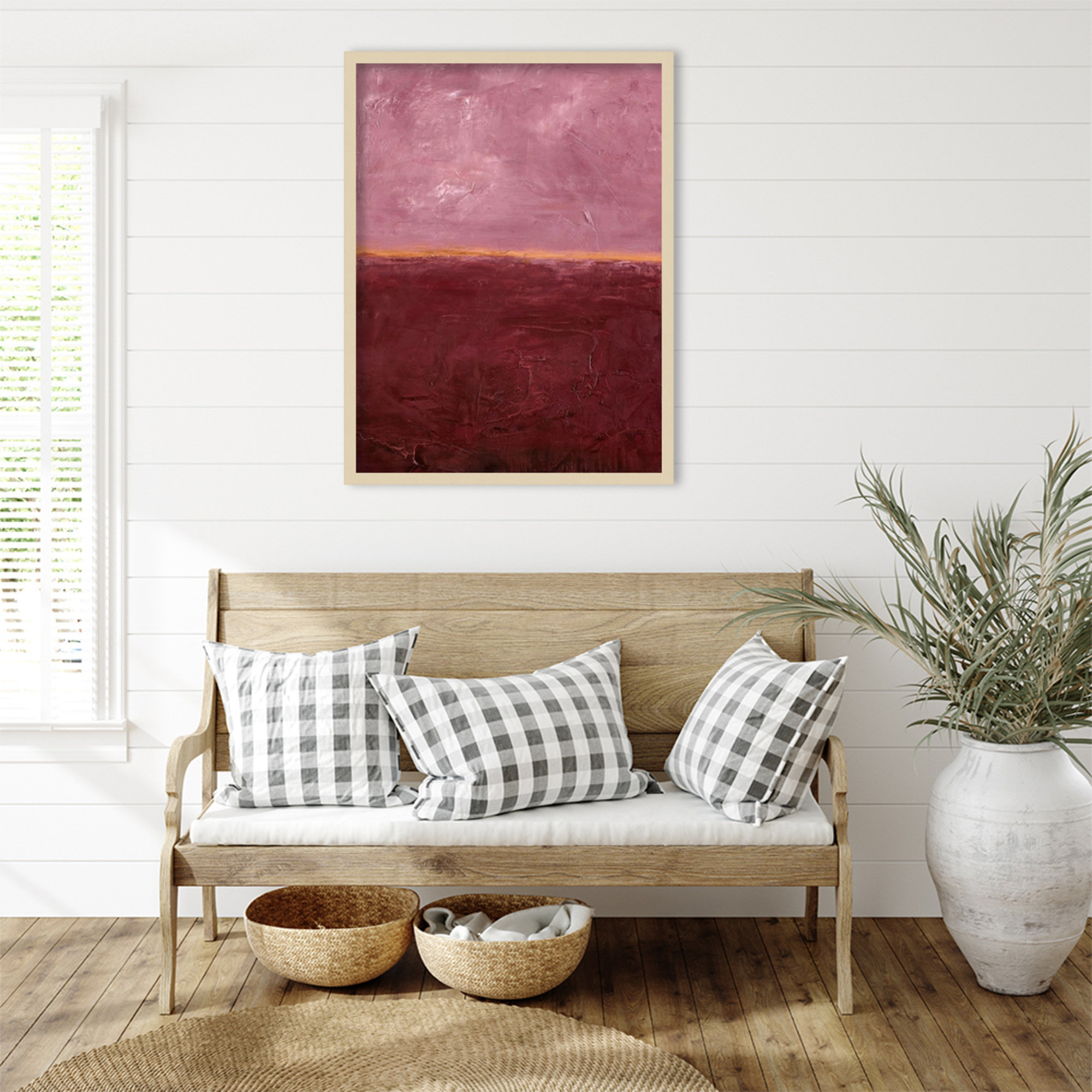 Edge Rose by Design Fabrikken Wood Framed Wall Art Print, 33" H x 25" W, Brown