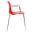 Chaise de salle d'attente empilable en plastique avec structure en métal Montray-29534866
