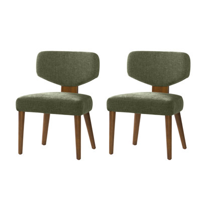 Mid Century Modern Upholstered Dining Chairs