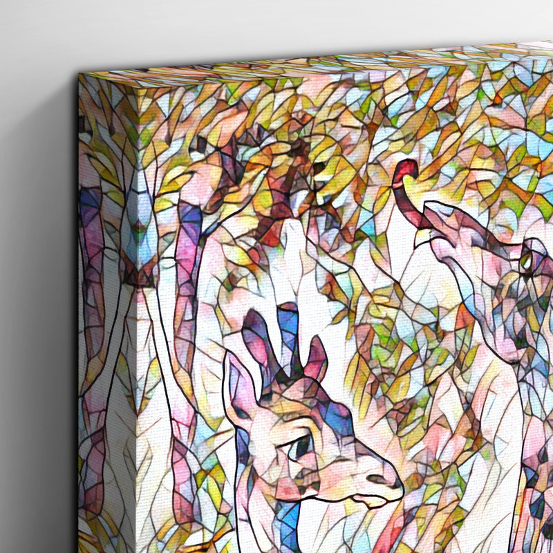 Vintage the Animal Kingdom 1897 Giraffes - Wrapped Canvas, 50cm H x 35cm W