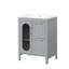 Meuble-lavabo à 2 tiroirs avec tablette en céramique