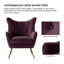 Fauteuil à oreilles 29,25 po Avianna-420562084