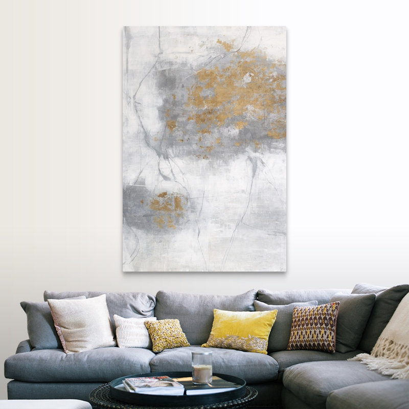 «Cool Silver II», reproduction sur toile, Toile tendue, H 60 po x l 40 po x P 1,25 po
