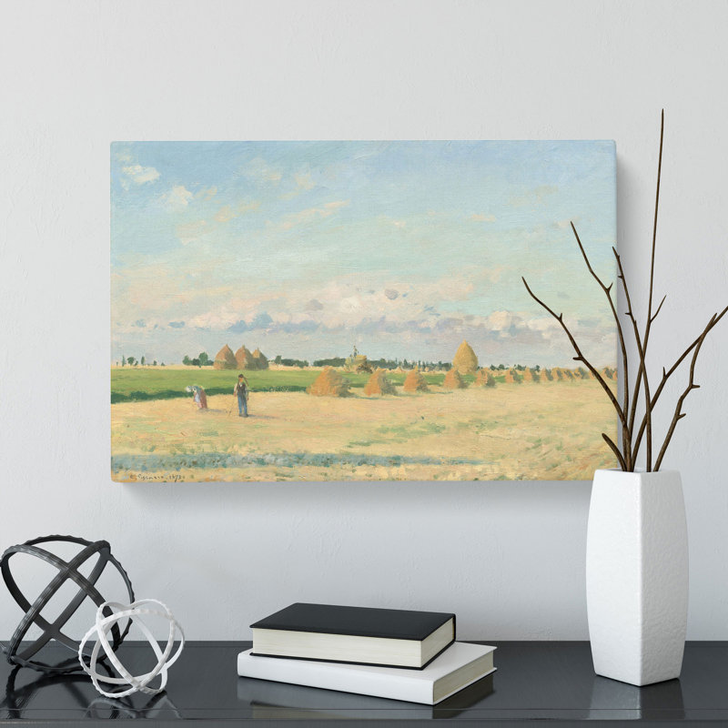 Landscape In France by Camille Pissarro - Wrapped Canvas, 50cm H x 76cm W x 3cm D