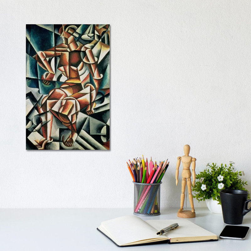 Man + Air + Space, 1915 by Lyubov Popova - Wrapped Canvas Painting, 30.48cm H x 20.32cm W x 1.905cm D